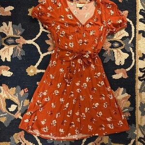 Universal Thread Floral Rust Dress